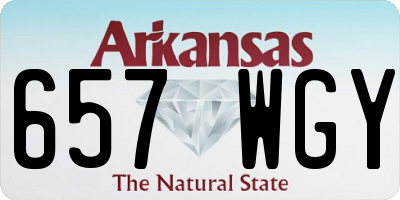AR license plate 657WGY