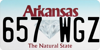 AR license plate 657WGZ