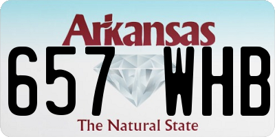 AR license plate 657WHB