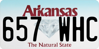 AR license plate 657WHC