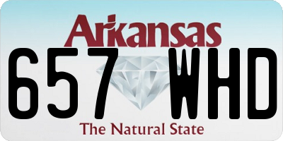 AR license plate 657WHD