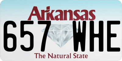 AR license plate 657WHE