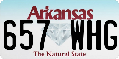 AR license plate 657WHG