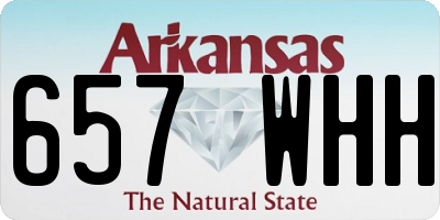 AR license plate 657WHH