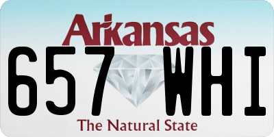 AR license plate 657WHI