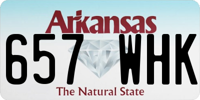 AR license plate 657WHK