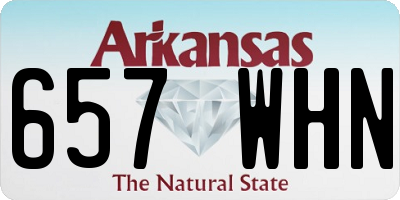 AR license plate 657WHN