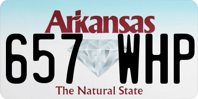 AR license plate 657WHP