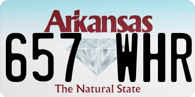 AR license plate 657WHR