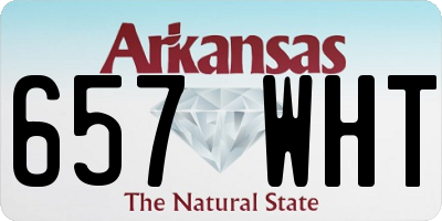 AR license plate 657WHT