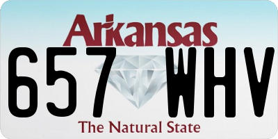 AR license plate 657WHV