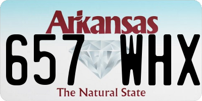 AR license plate 657WHX