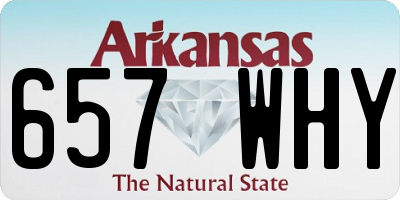 AR license plate 657WHY