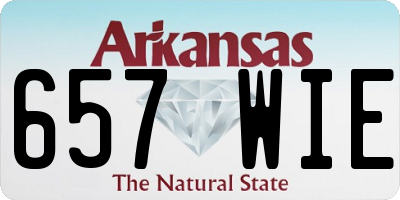AR license plate 657WIE