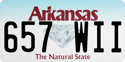 AR license plate 657WII