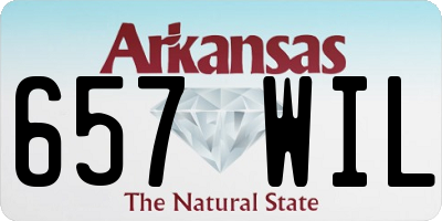 AR license plate 657WIL