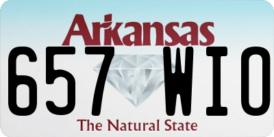 AR license plate 657WIO