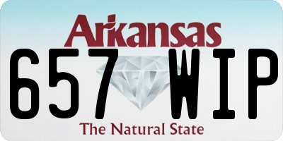 AR license plate 657WIP
