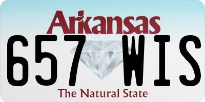 AR license plate 657WIS