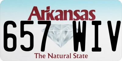 AR license plate 657WIV