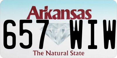 AR license plate 657WIW