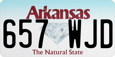 AR license plate 657WJD