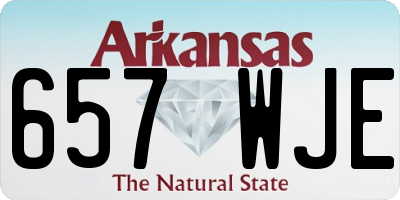 AR license plate 657WJE