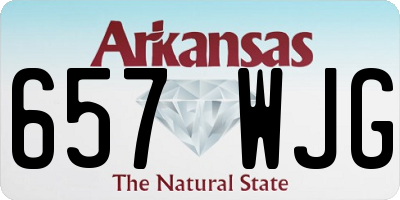 AR license plate 657WJG