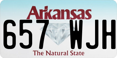 AR license plate 657WJH