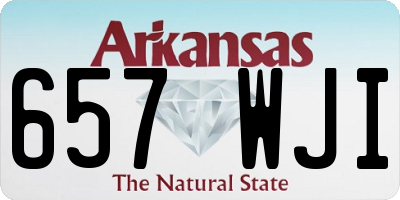 AR license plate 657WJI