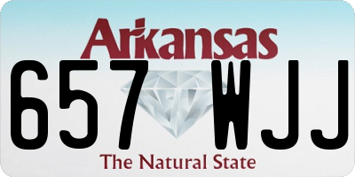 AR license plate 657WJJ