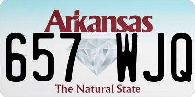 AR license plate 657WJQ