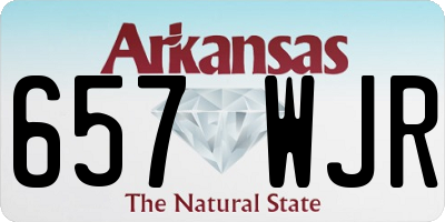 AR license plate 657WJR