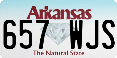 AR license plate 657WJS