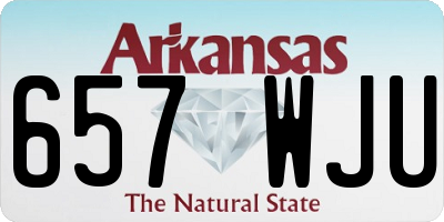 AR license plate 657WJU