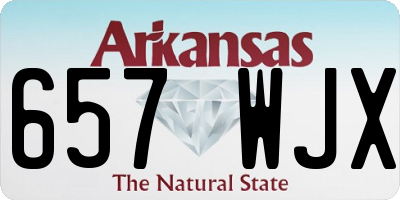 AR license plate 657WJX