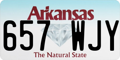 AR license plate 657WJY