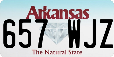 AR license plate 657WJZ