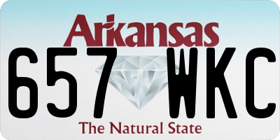 AR license plate 657WKC