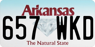 AR license plate 657WKD