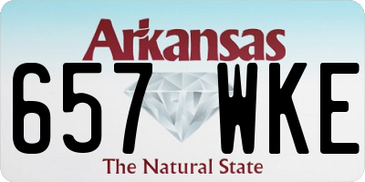 AR license plate 657WKE