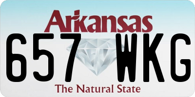 AR license plate 657WKG