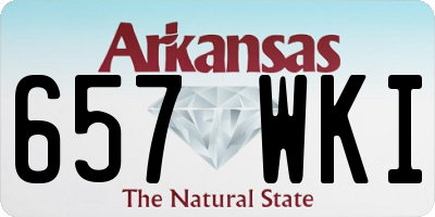 AR license plate 657WKI