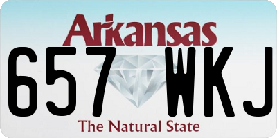 AR license plate 657WKJ