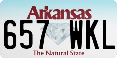 AR license plate 657WKL