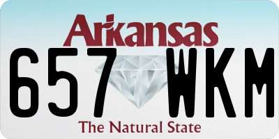 AR license plate 657WKM