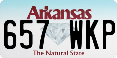 AR license plate 657WKP