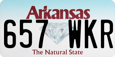 AR license plate 657WKR