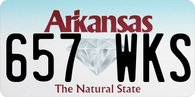AR license plate 657WKS