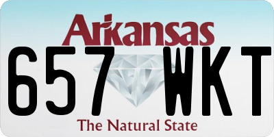 AR license plate 657WKT